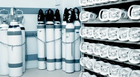 Oxygen cylinders storage
